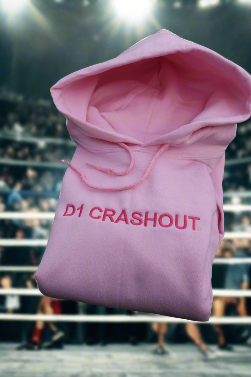 D1 CRASHOUT Hoodie or Crew Neck, Long Sleeve, Classic fit, Unisex, Adult