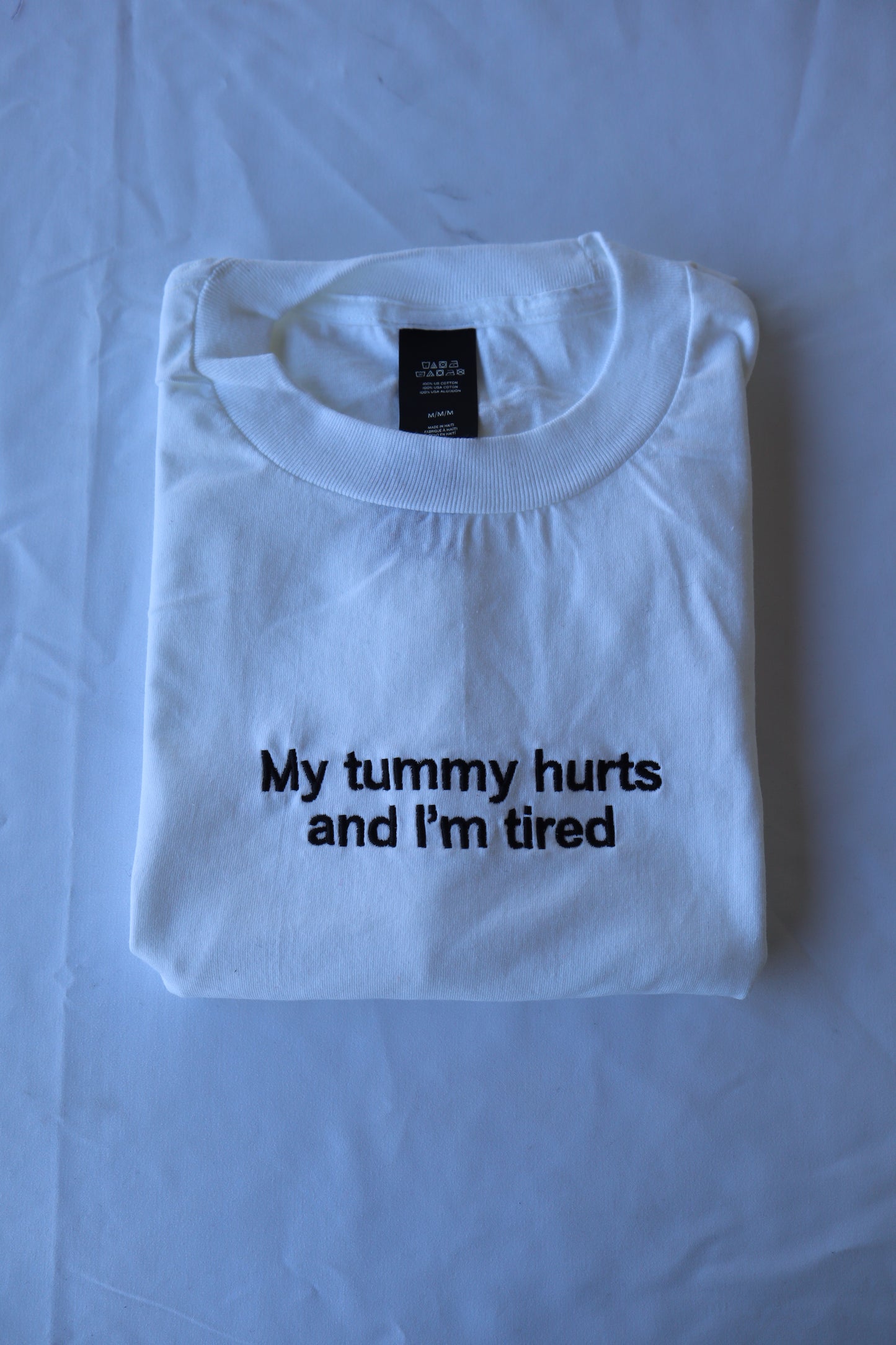 My Tummy Hurts but I Have to Clock In, Hoodie or Crew Neck Long Sleeve, Classic fit, Unisex, Adult