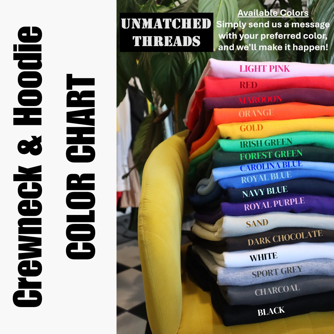 Embroidered Valentine's Day "Hearts" Hoodie/Crewneck, Holiday Sweatshirt, Unisex, Classic Fit, Long Sleeve, Adult