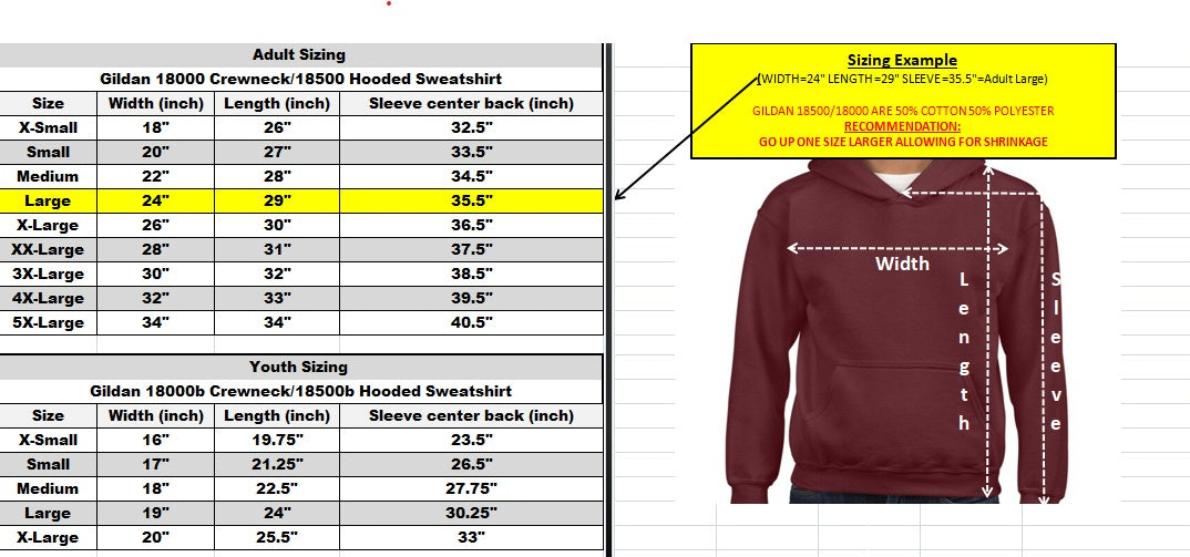 Embroidered Floral HU Hoodie/Crewneck, Long Sleeve, Classic Fit, Unisex Adult