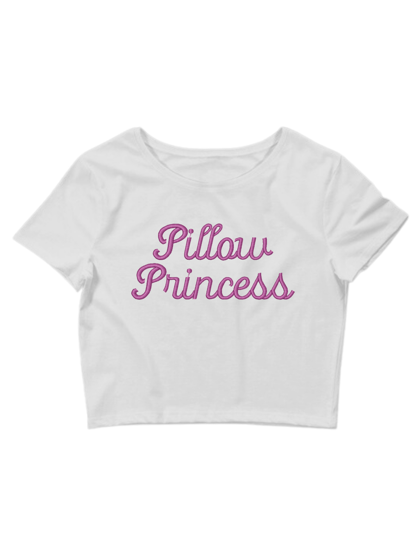 Pillow Princess, Short Sleeve, Crop Top, Fitted, Female, Adult Baby Tee