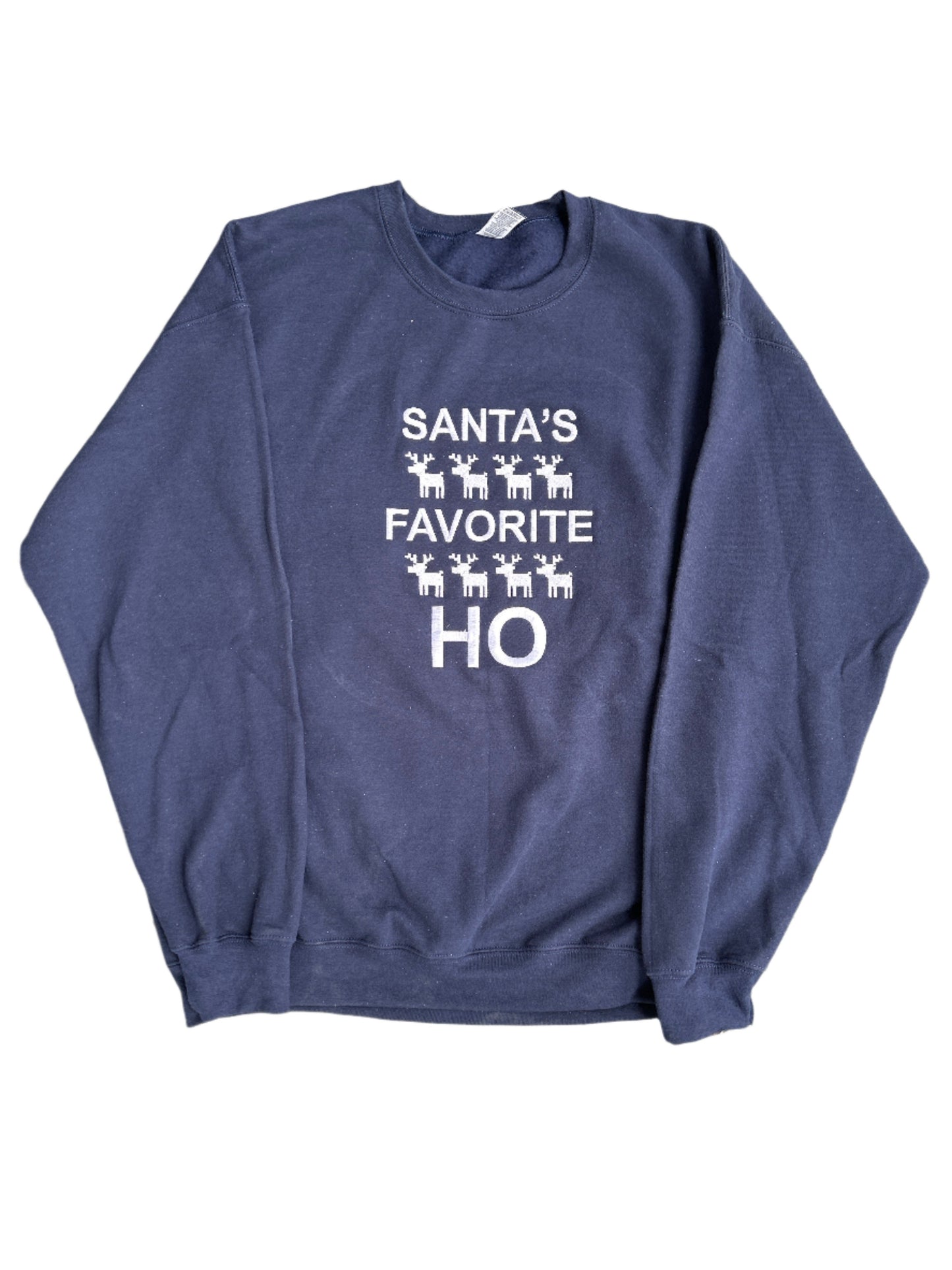 Santa's Favorite HO, Long Sleeve, Classic Fit, Unisex Adult, Hoodie or Crew Neck Sweatshirt