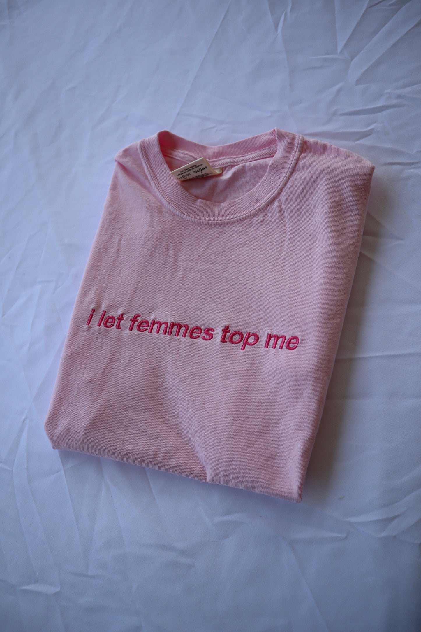 I Let Femmes Top Me, Hoodie or Crew Neck Long Sleeve, Classic fit, Unisex, Adult