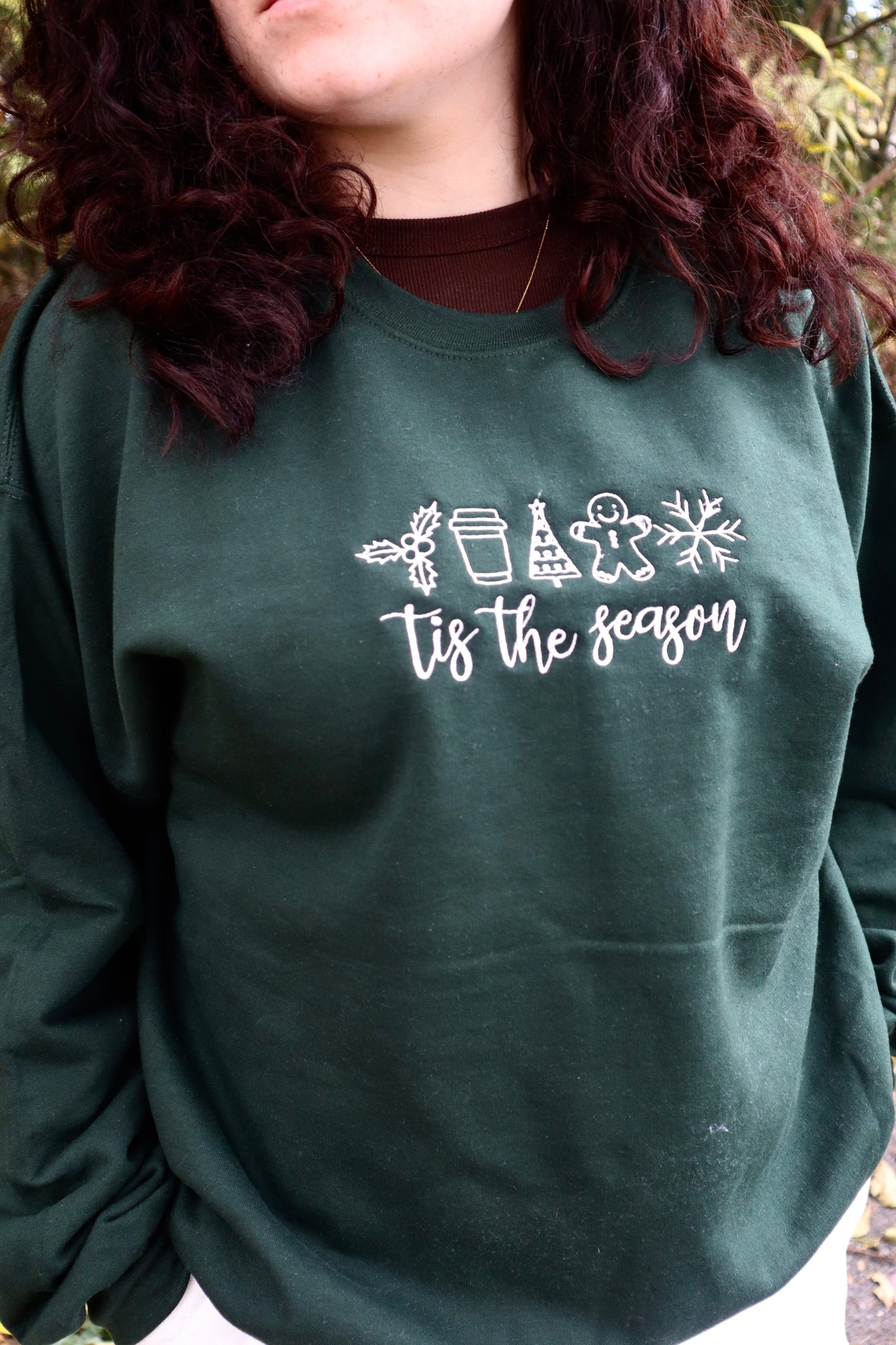 Christmas Tis The Season Hoodie or Crew Neck, Long Sleeve, Classic fit, Unisex, Adult