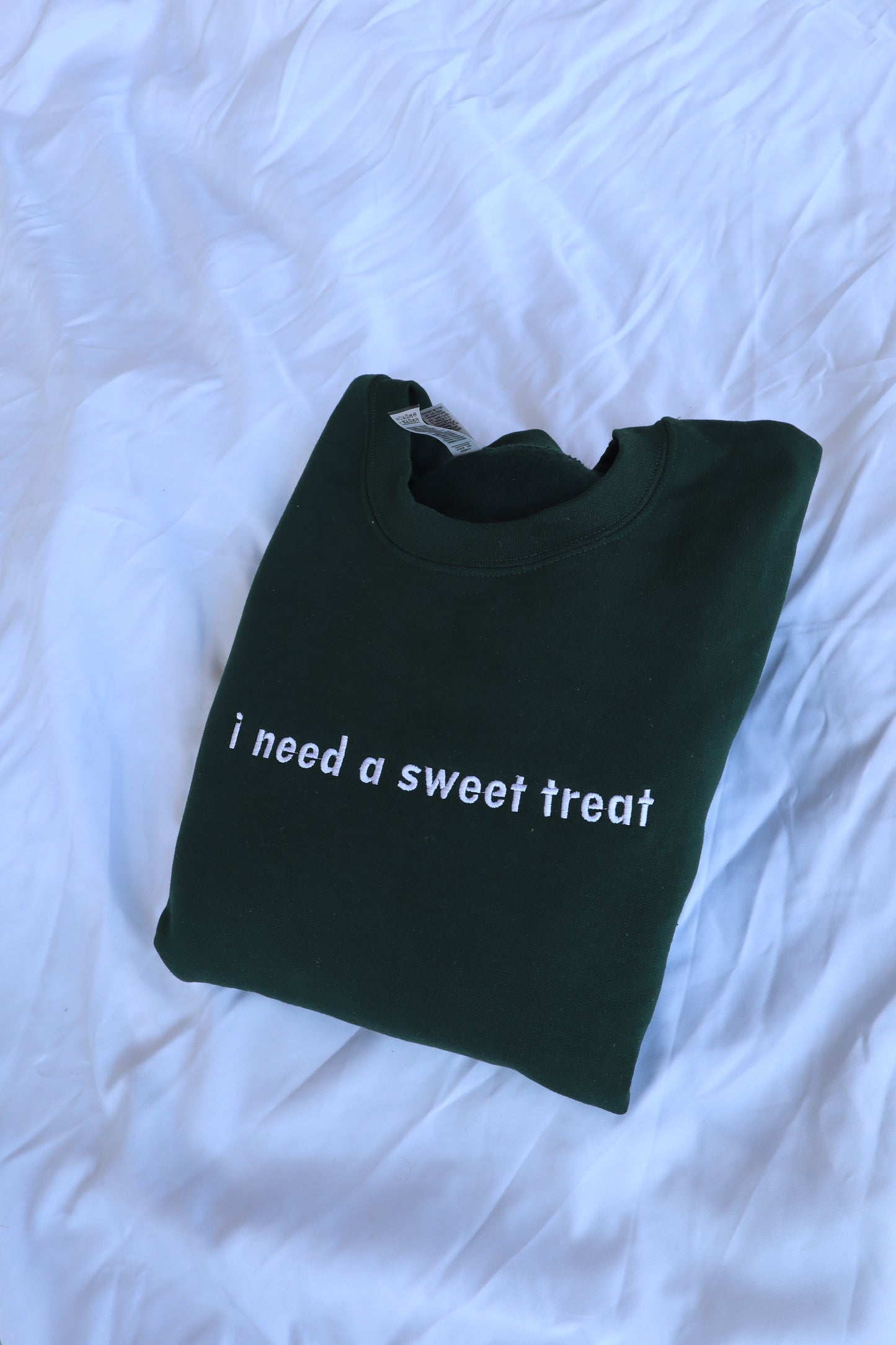 I Need A Sweet Treat, Hoodie or Crew Neck Long Sleeve, Classic fit, Unisex, Adult