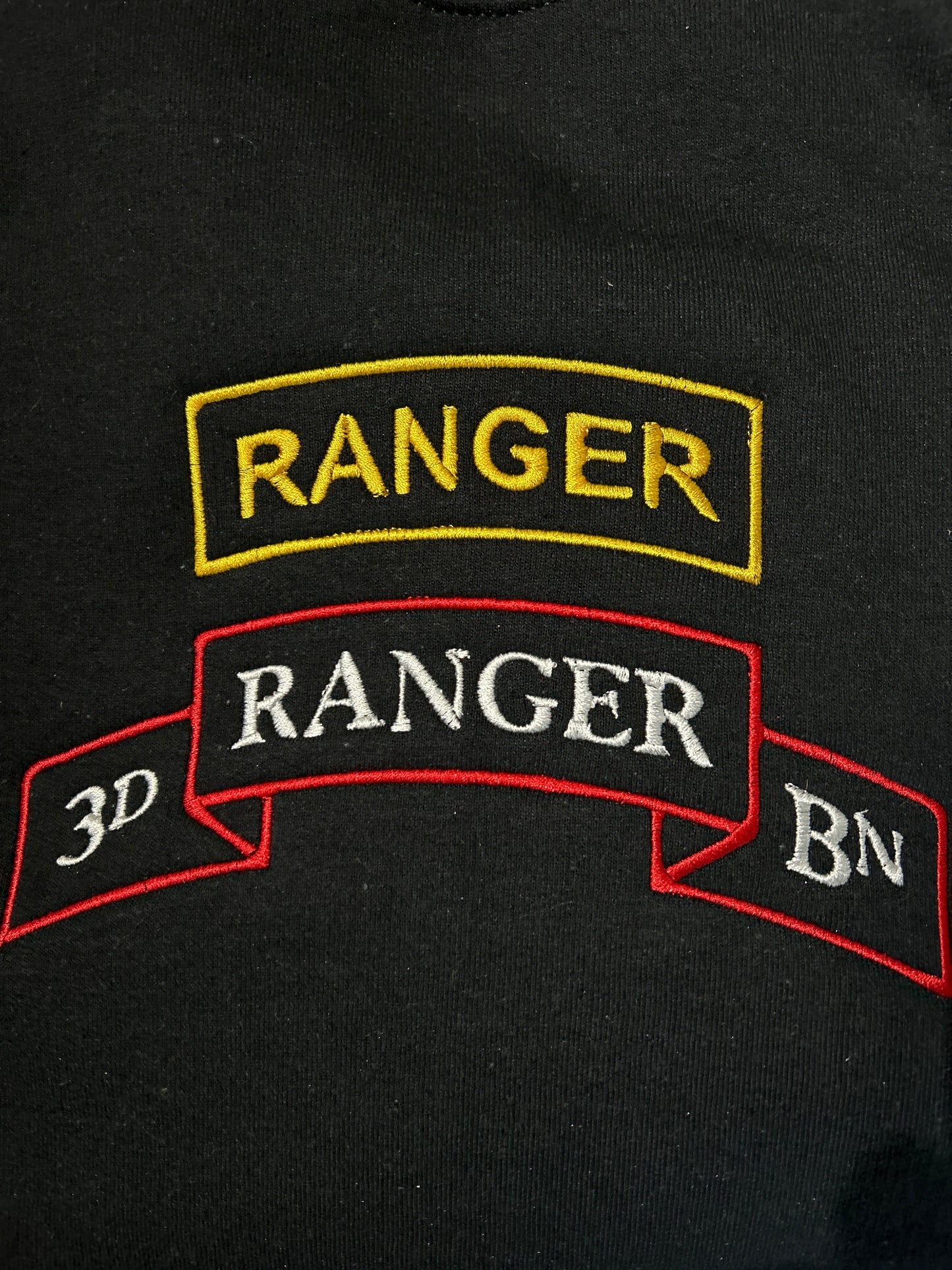 US Army Ranger 75th Regiment 3rd Battalion, Long Sleeve, Classic Fit, Unisex Adult, Hoodie or Crew Neck Sweatshirt