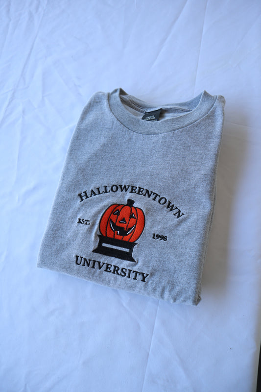 Halloweentown University Big Pumpkin, Long Sleeve, Classic Fit, Unisex Adult, Hoodie or Crew Neck Sweatshirt