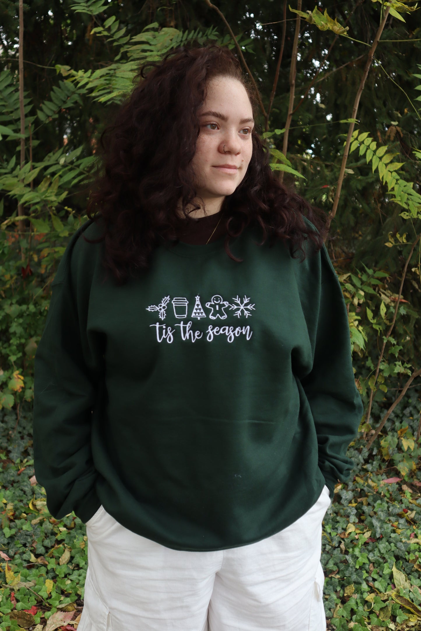 Christmas Tis The Season Hoodie or Crew Neck, Long Sleeve, Classic fit, Unisex, Adult