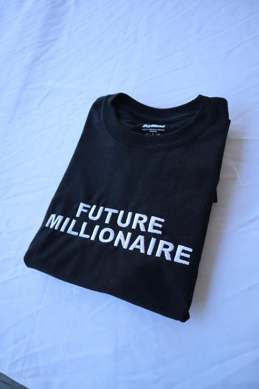 Future Millionaire, Hoodie or Crew Neck Long Sleeve, Classic fit, Unisex, Adult