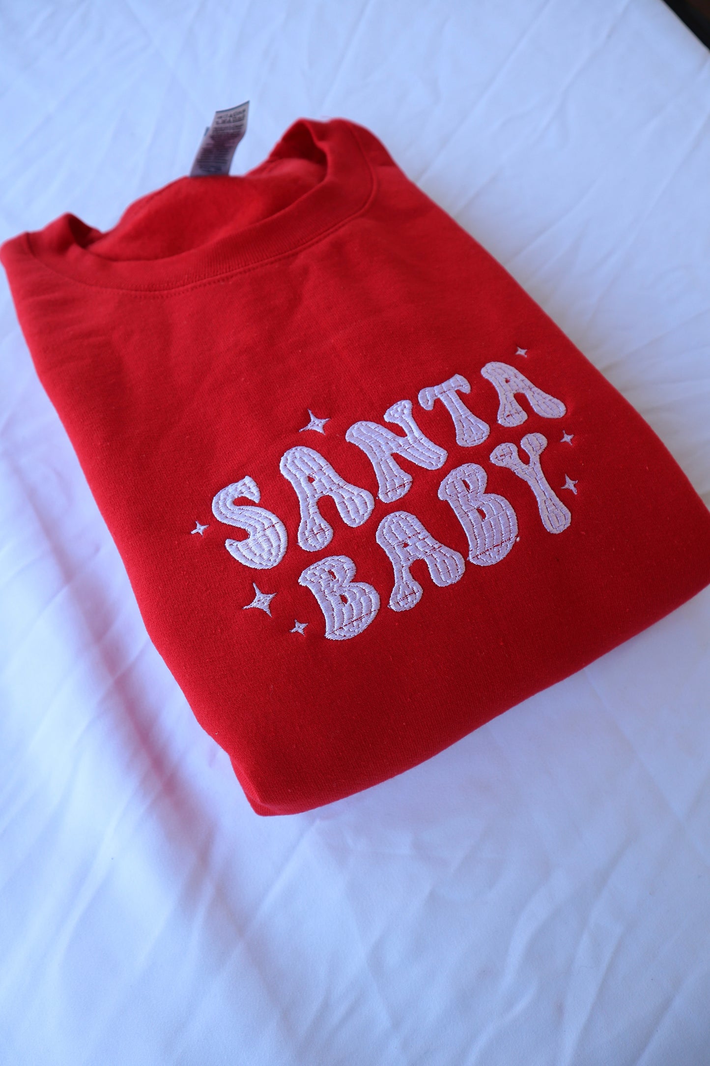 Santa Baby, Long Sleeve, Classic Fit, Unisex Adult, Hoodie or Crew Neck Sweatshirt