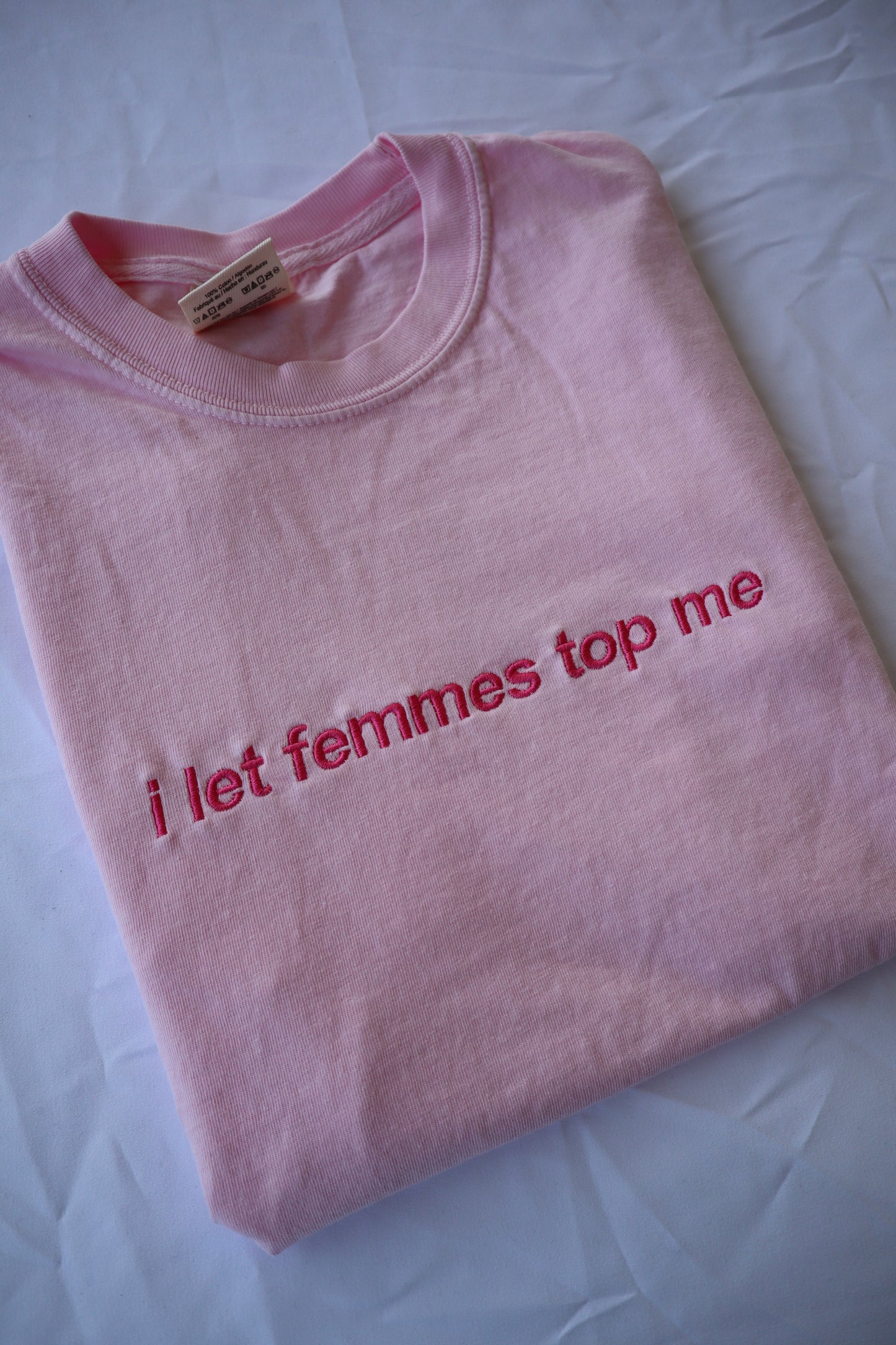 I Let Femmes Top Me, Hoodie or Crew Neck Long Sleeve, Classic fit, Unisex, Adult