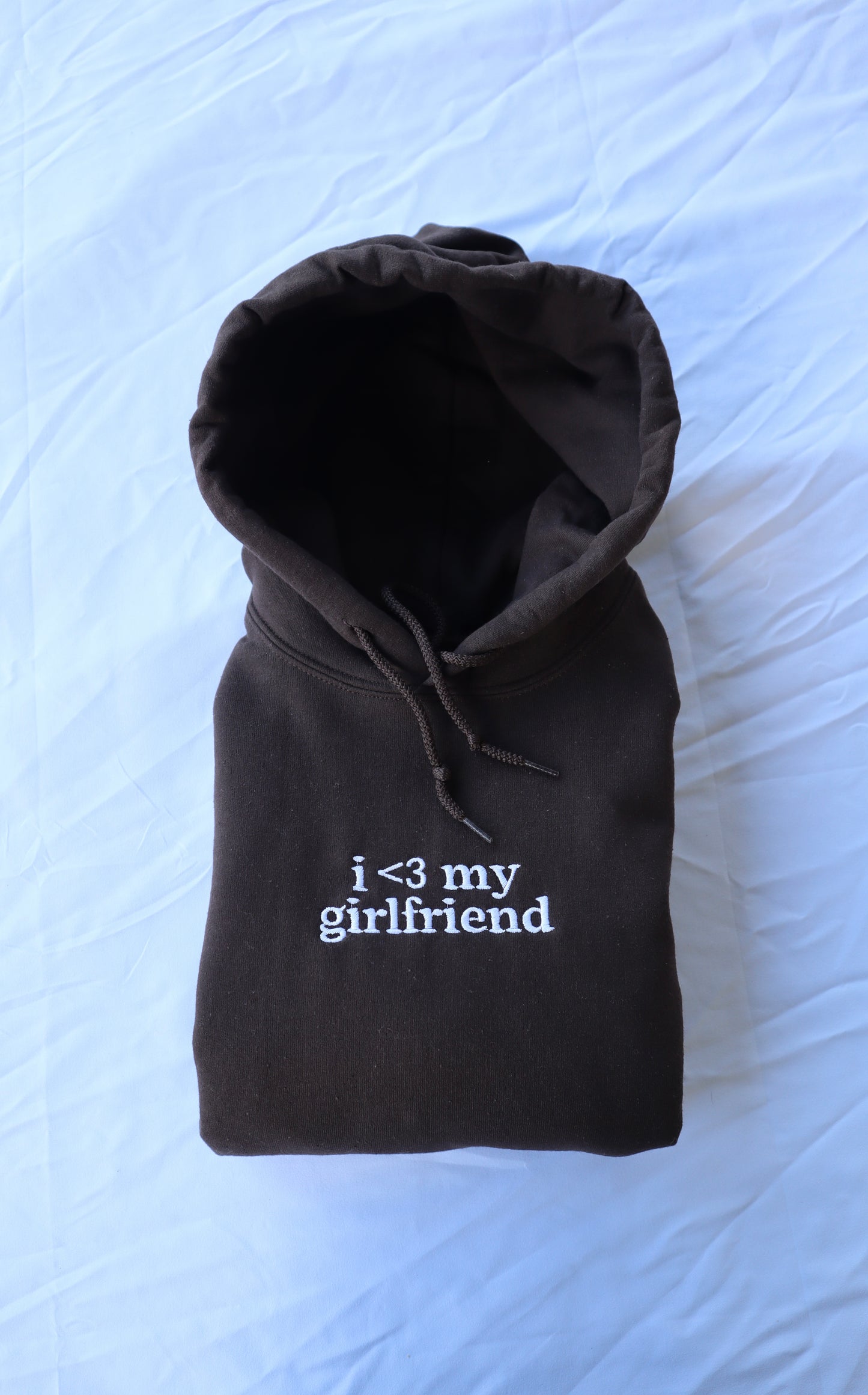 I Love My Girlfriend or Boyfriend, Long Sleeve, Classic Fit, Unisex Adult, Hoodie or Crew Neck Sweatshirt