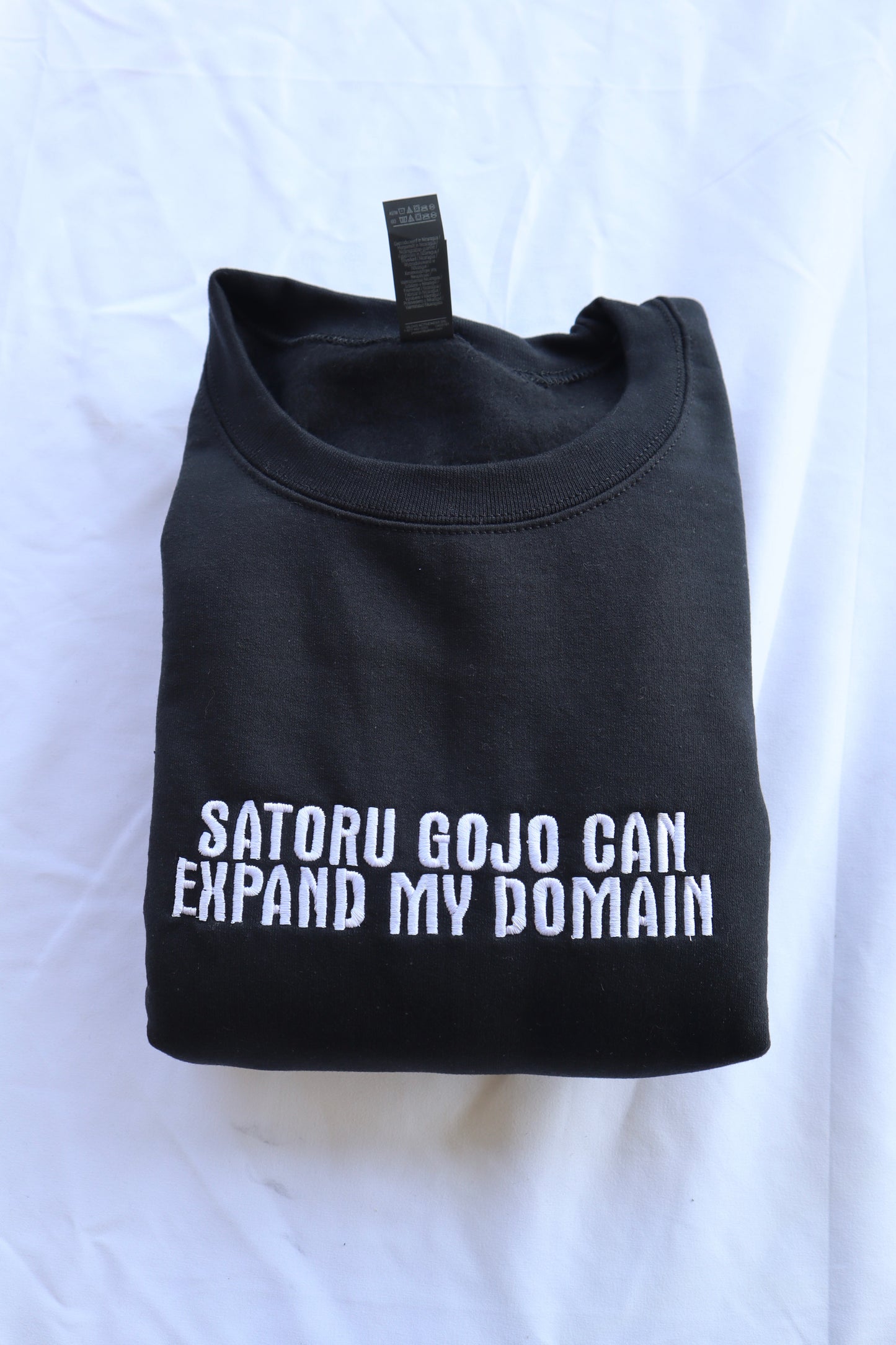 Satoru Gojo Can Expand My Domain, Hoodie or Crew Neck Long Sleeve, Classic fit, Unisex, Adult