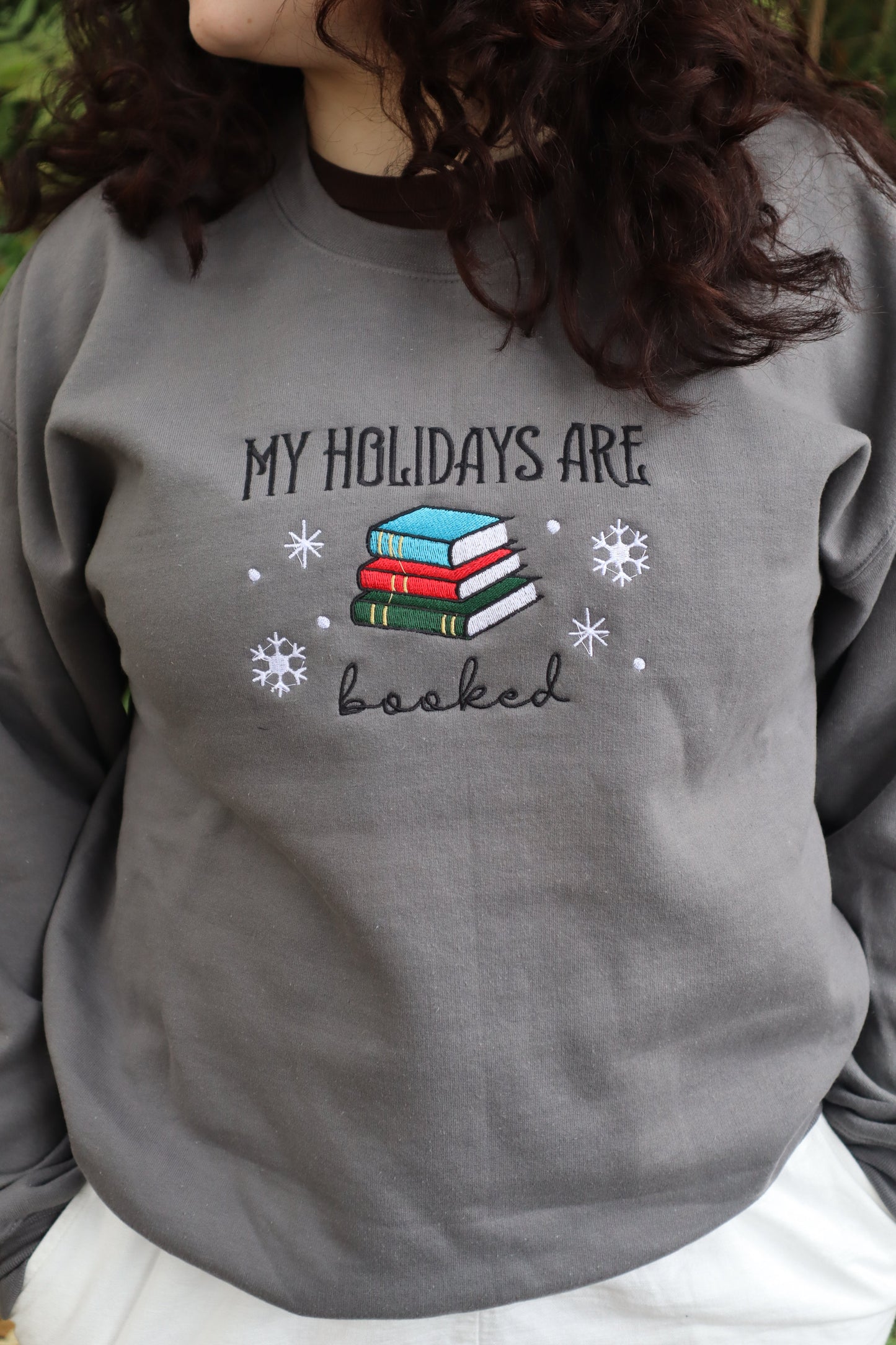 Christmas My Holidays Are Booked Hoodie or Crew Neck, Long Sleeve, Classic fit, Unisex, Adult