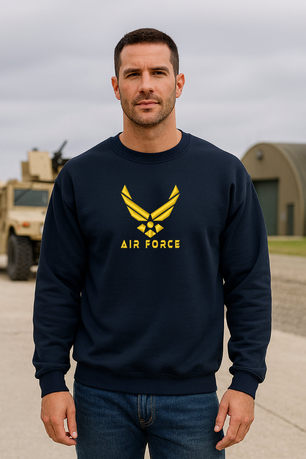 U.S. Air Force, Long Sleeve, Classic Fit, Unisex Adult, Hoodie or Crew Neck Sweatshirt