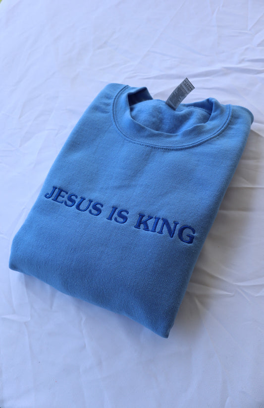 Jesus Is King, Long Sleeve, Classic Fit, Unisex Adult, Hoodie or Crew Neck Sweatshirt