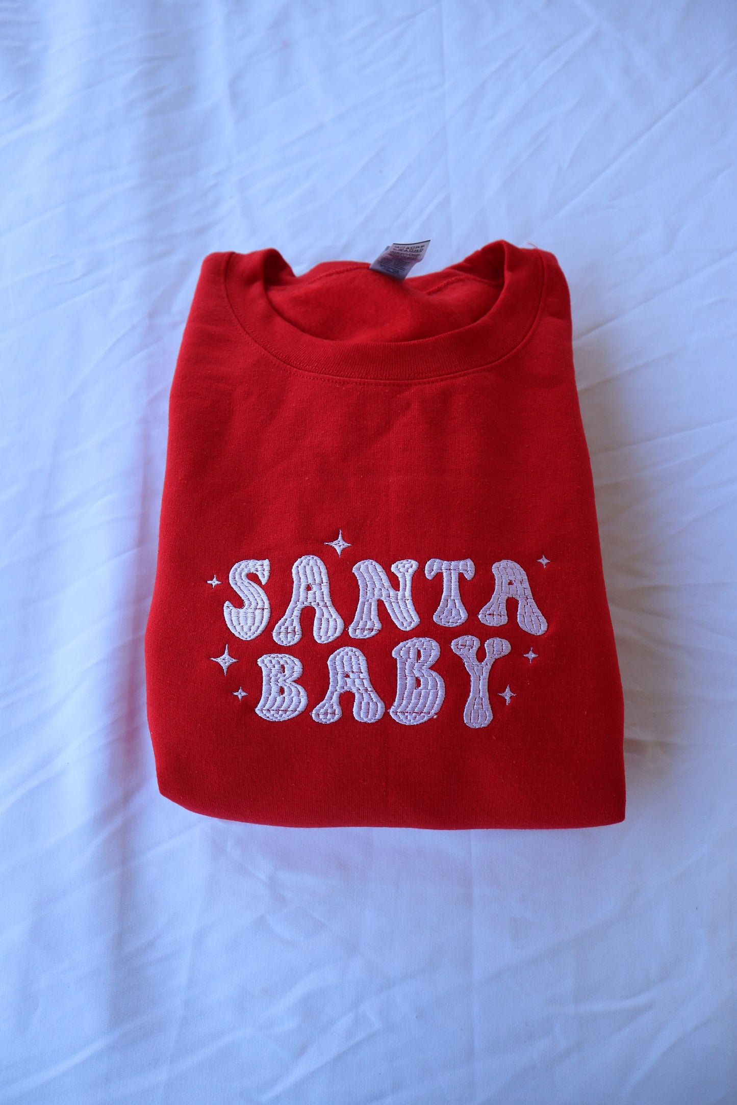 Santa Baby, Long Sleeve, Classic Fit, Unisex Adult, Hoodie or Crew Neck Sweatshirt