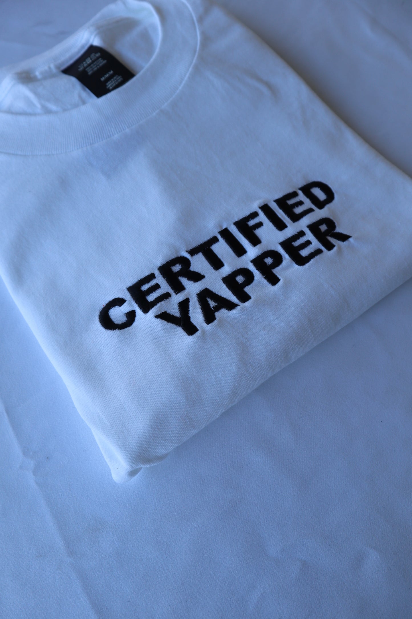 Certified Yapper, Hoodie or Crew Neck Long Sleeve, Classic fit, Unisex, Adult