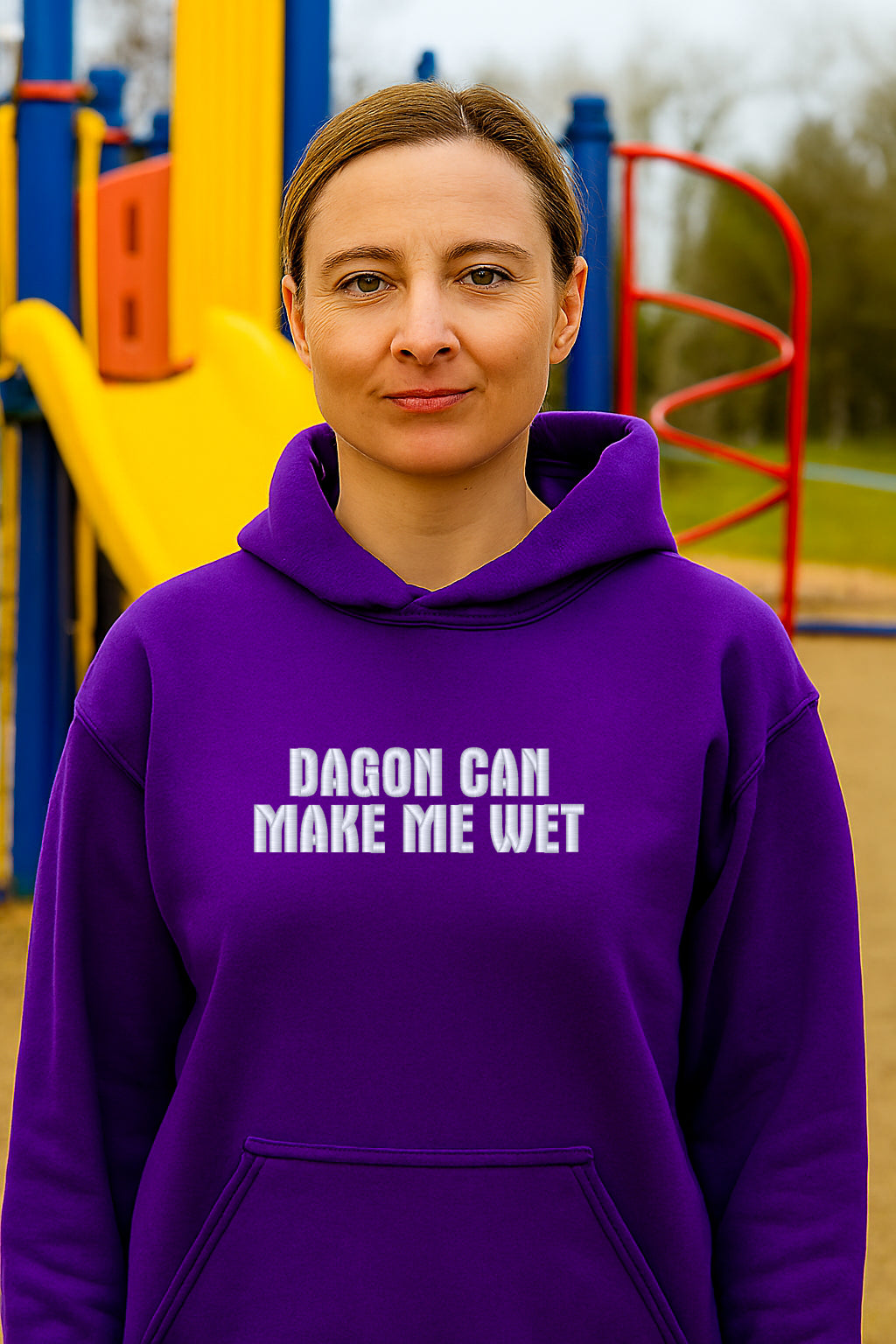 Embroidered, Dagon Can Make Me Wet, Hoodie or Crew Neck Long Sleeve, Classic fit, Unisex, Adult