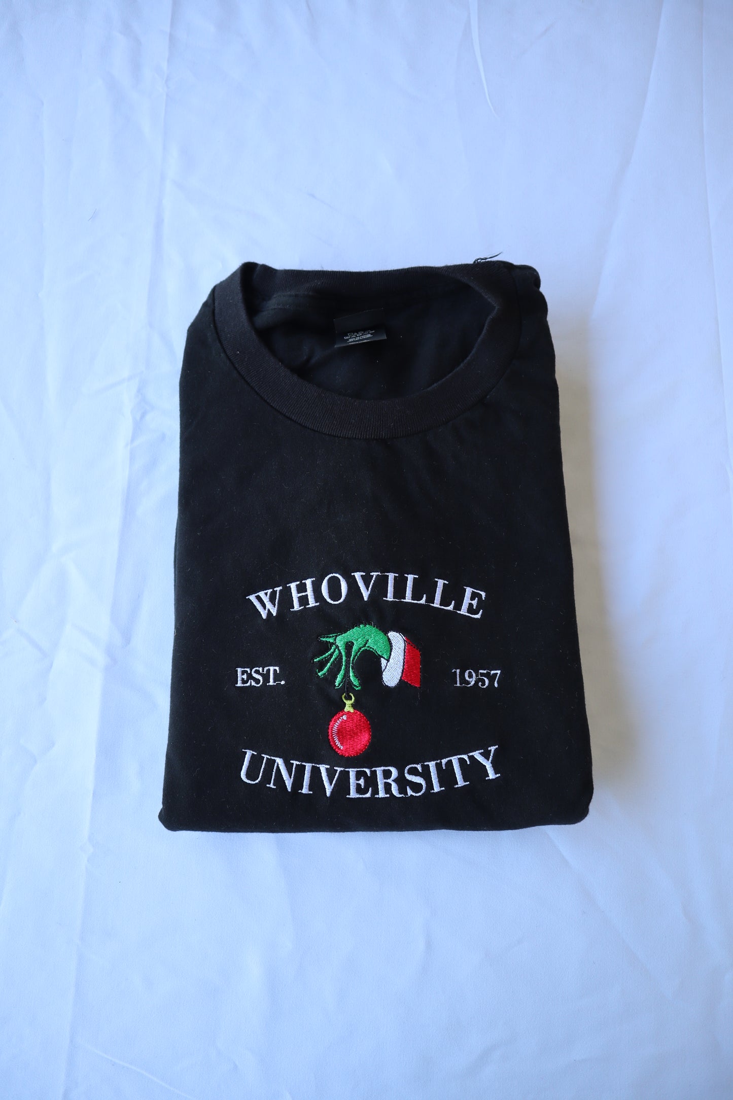 Whoville University, Long Sleeve, Classic Fit, Unisex Adult, Hoodie or Crew Neck Sweatshirt