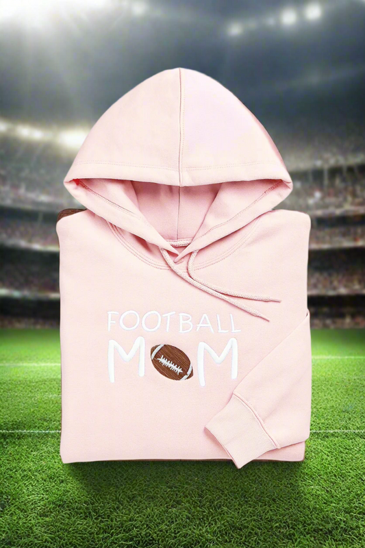 Football Mom, Hoodie or Crewneck, Long Sleeve, Adult, Female