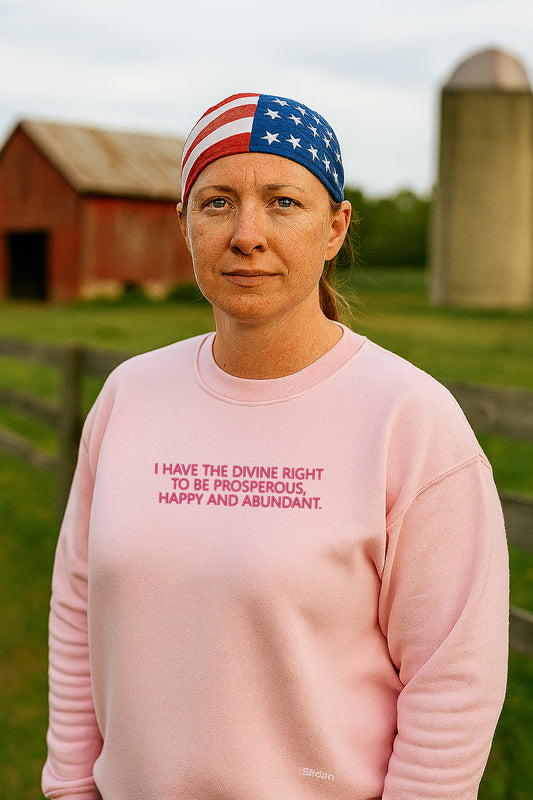 Embroidered I Have The Divine Right Hoodie or Crewneck Sweatshirt, Unisex, Classic Fit, Long Sleeve, Adult