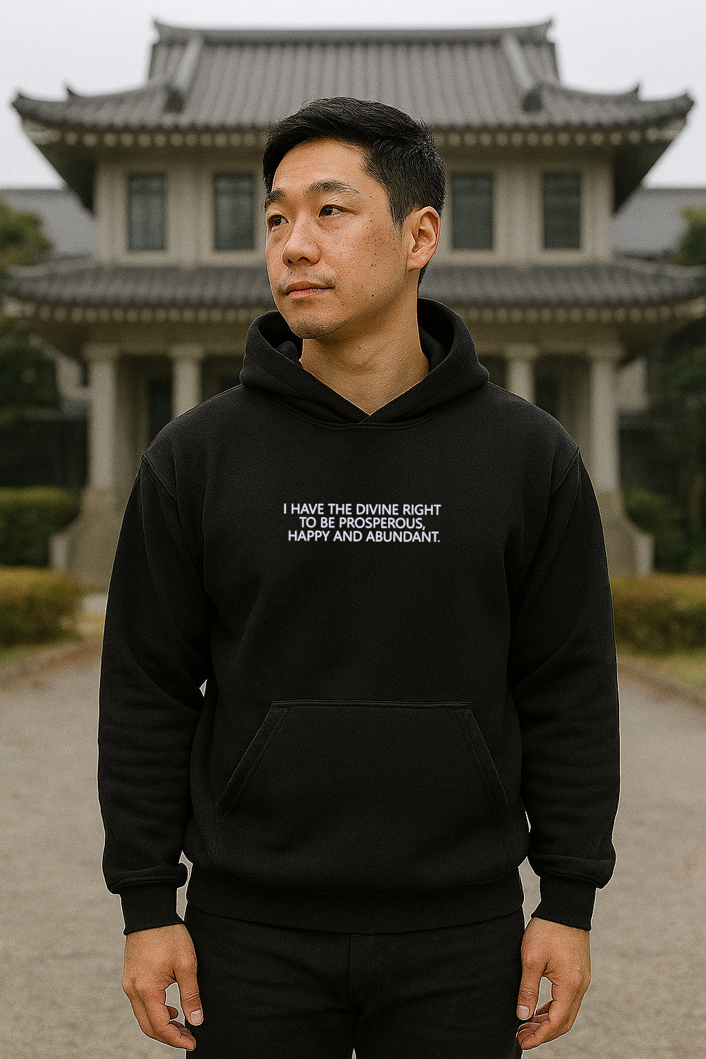Embroidered I Have The Divine Right Hoodie or Crewneck Sweatshirt, Unisex, Classic Fit, Long Sleeve, Adult