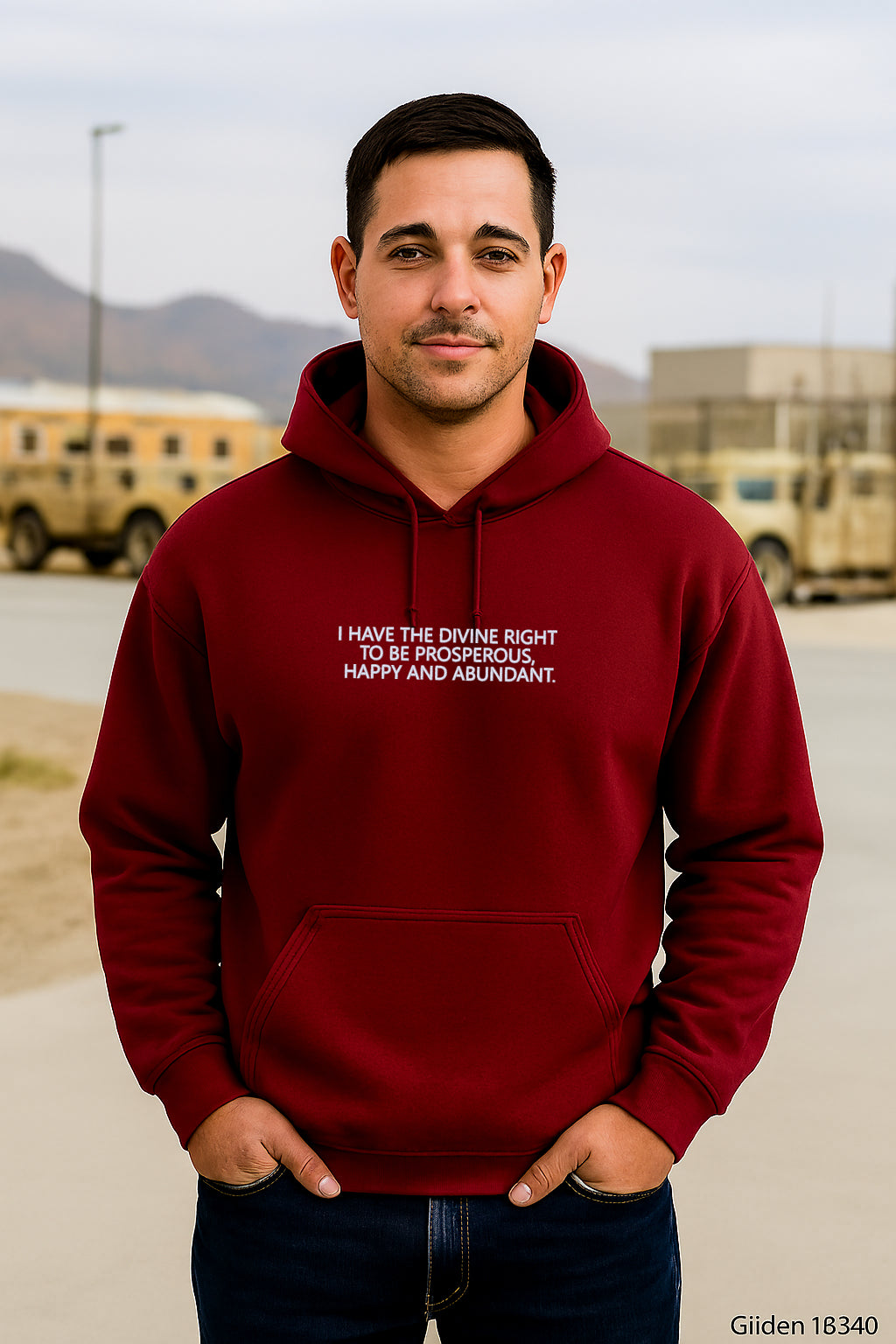 Embroidered I Have The Divine Right Hoodie or Crewneck Sweatshirt, Unisex, Classic Fit, Long Sleeve, Adult