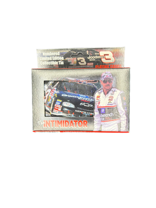 Dale Earnhardt #3 Numbered Limited Edition Collectible Tin with 2 Sets Playing Cards