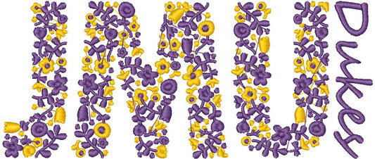 Floral Embroidery JM Design, Machine Embroidery File, Instant Download