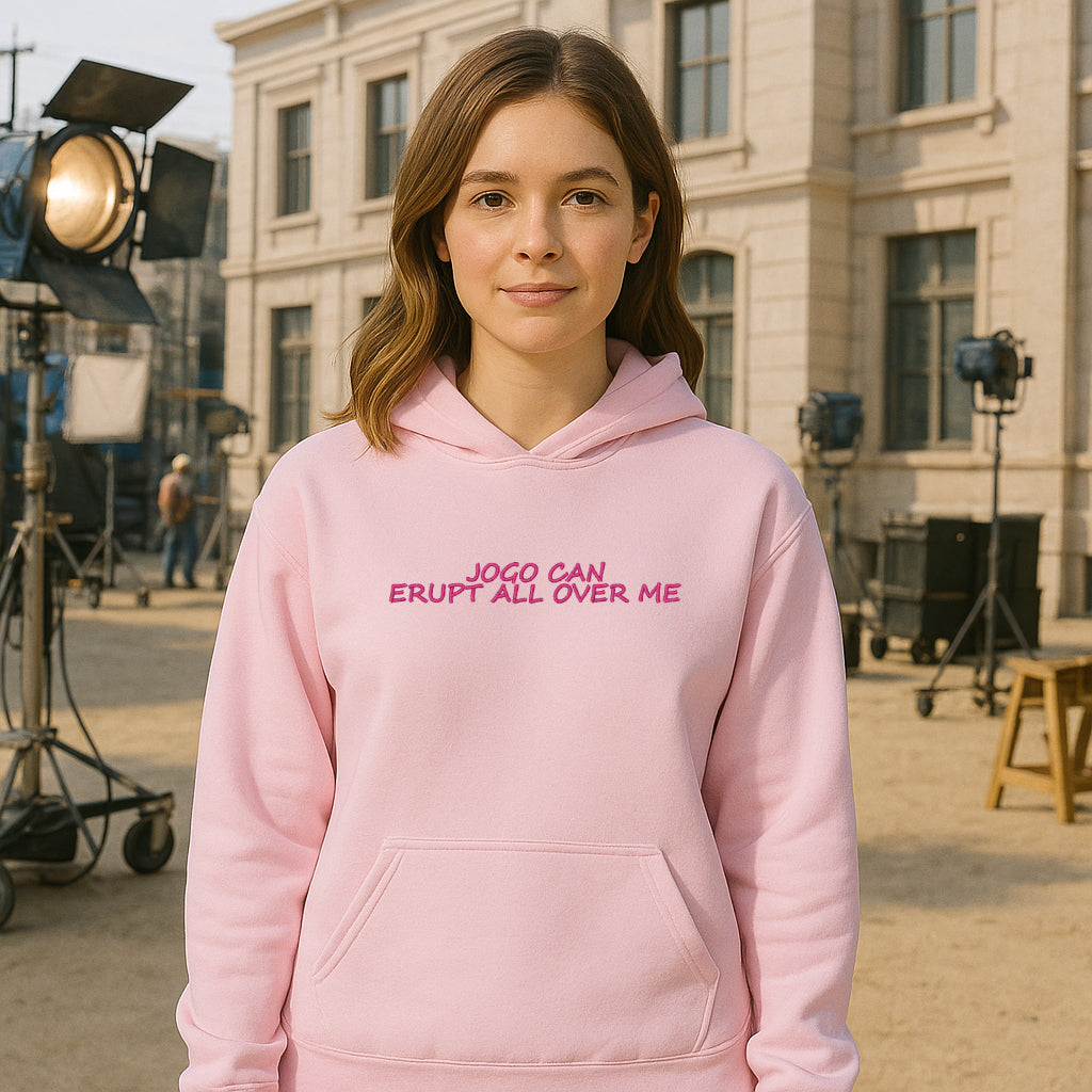 Embroidered, Jogo Can Erupt All Over Me, Hoodie or Crew Neck, Long Sleeve Sweatshirt, Classic fit, Unisex, Adult