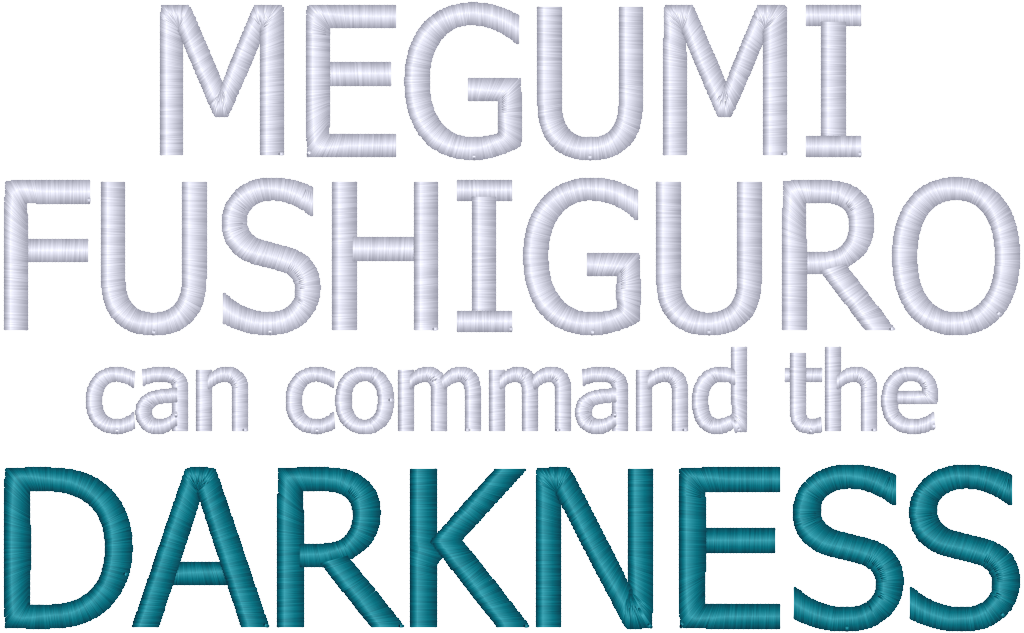 Megumi Fushiguro can command the Darkness, Embroidered Hoodie or Crewneck, Long Sleeve, Unisex, Adult