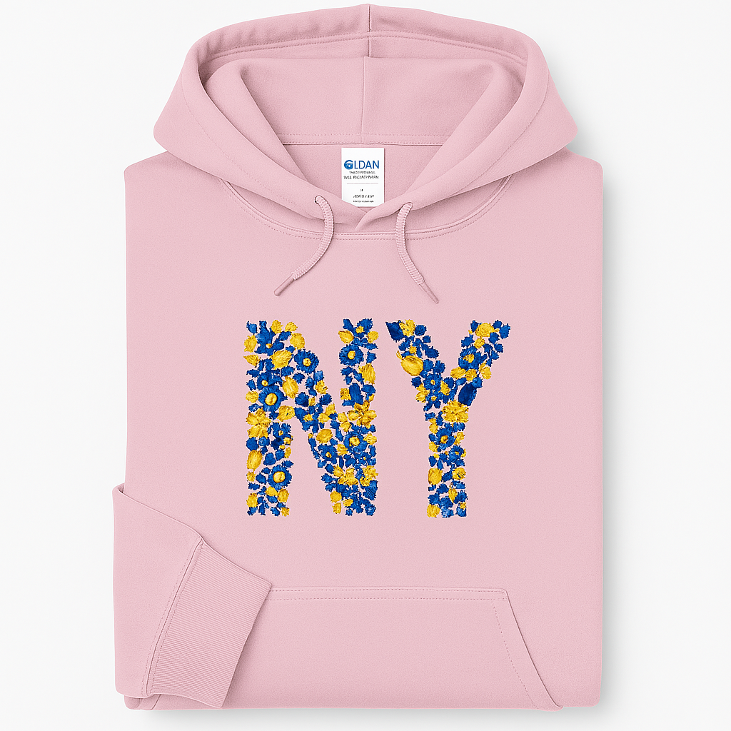Embroidered Floral State Sweatshirt – Unisex Hoodie or Crewneck, Classic Fit, Adult