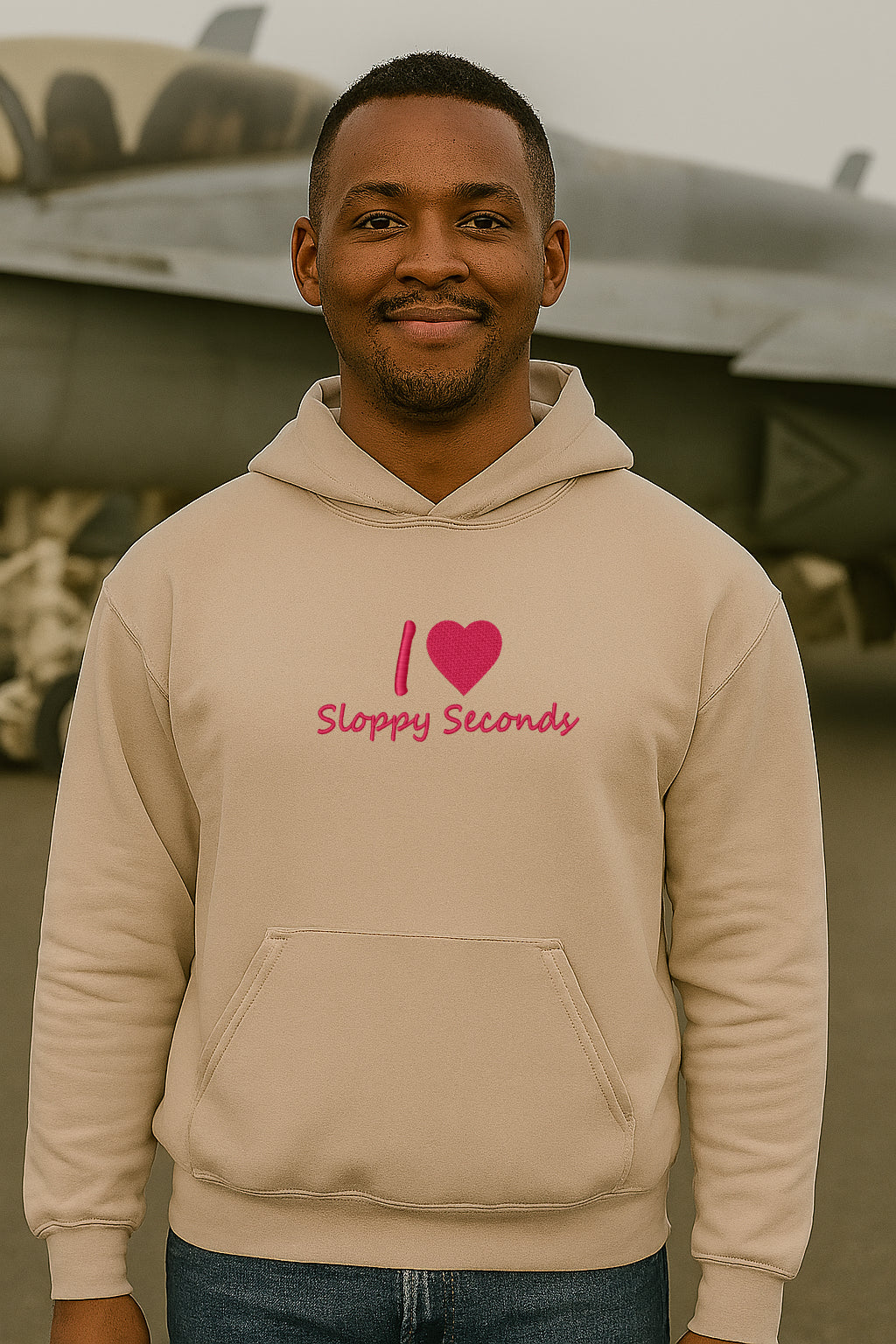 Embroidered I Love Sloppy Seconds Hoodie or Crewneck, Unisex, Classic Fit, Long Sleeve, Adult