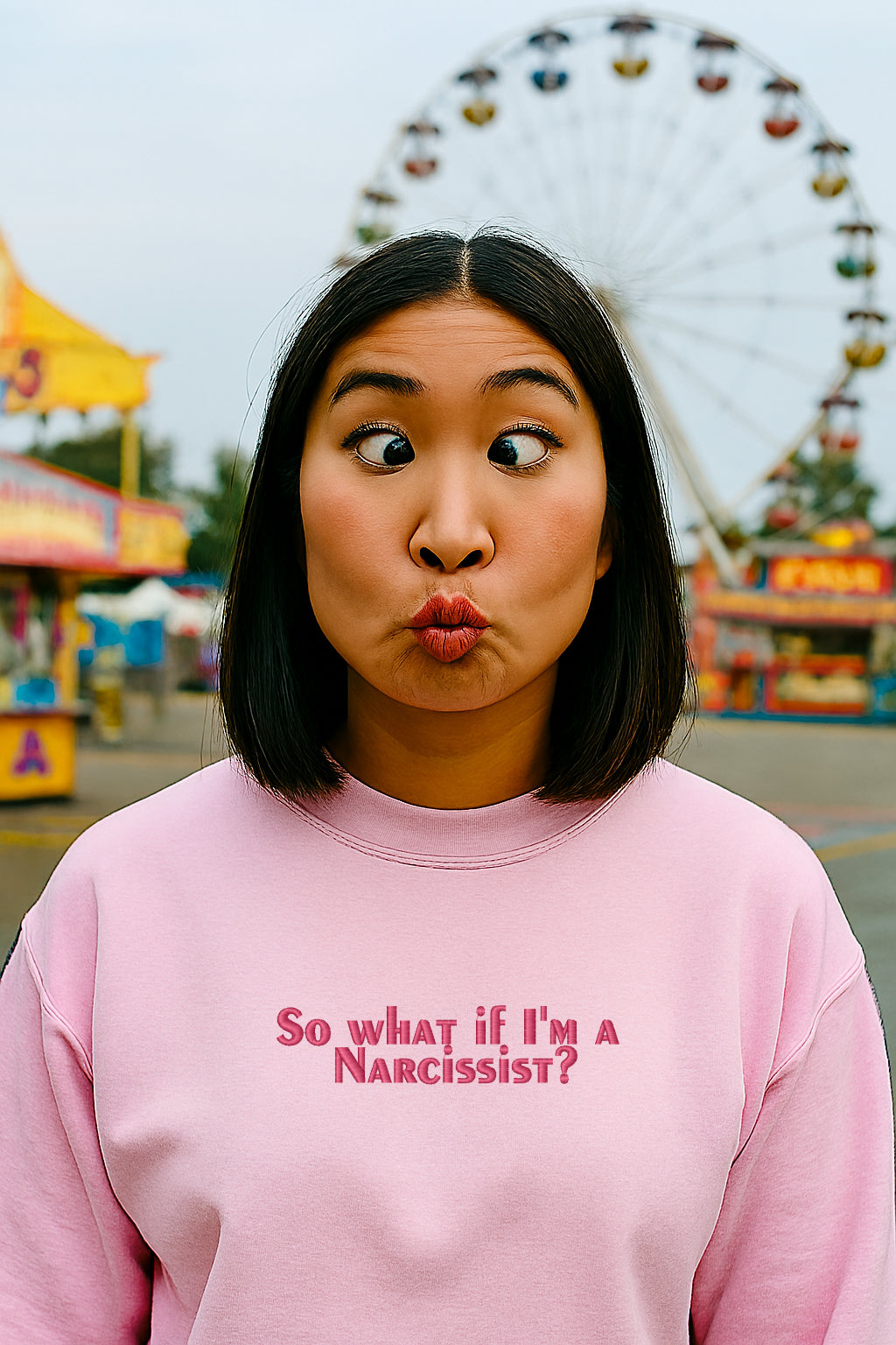 Embroidered So what if I’m a Narcissist? Hoodie or Crewneck, Unisex, Classic Fit, Long Sleeve, Adult