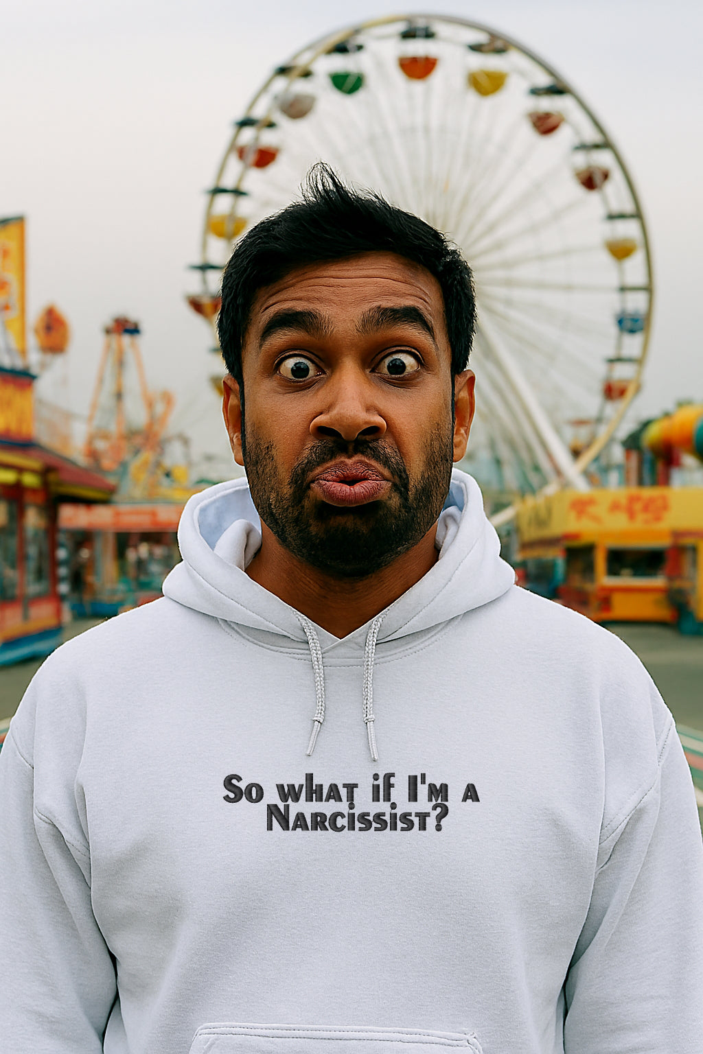 Embroidered So what if I’m a Narcissist? Hoodie or Crewneck, Unisex, Classic Fit, Long Sleeve, Adult