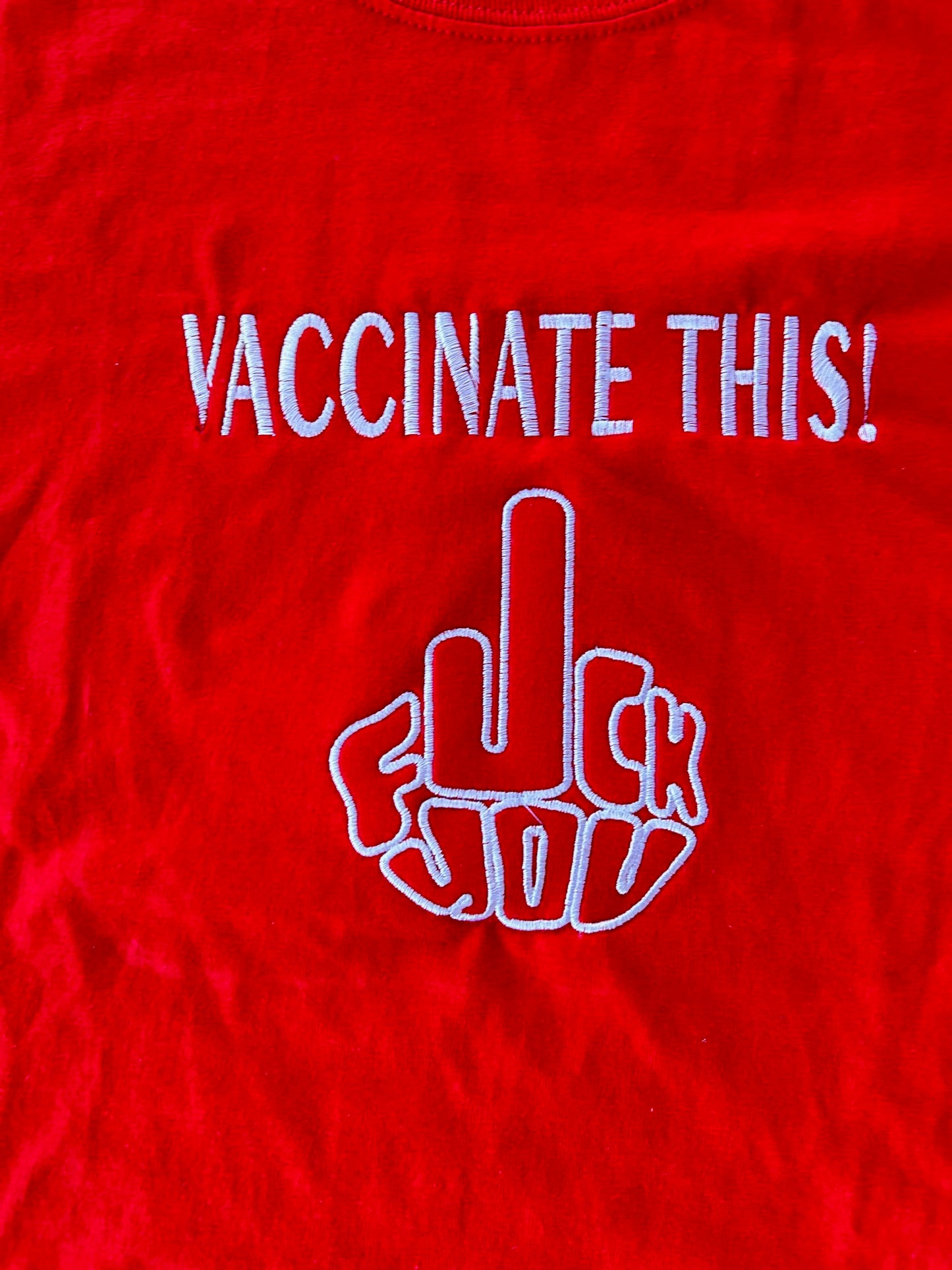 VACCINATE THIS, Short Sleeve, Modern Classic Fit, Unisex, Adult T-Shirt