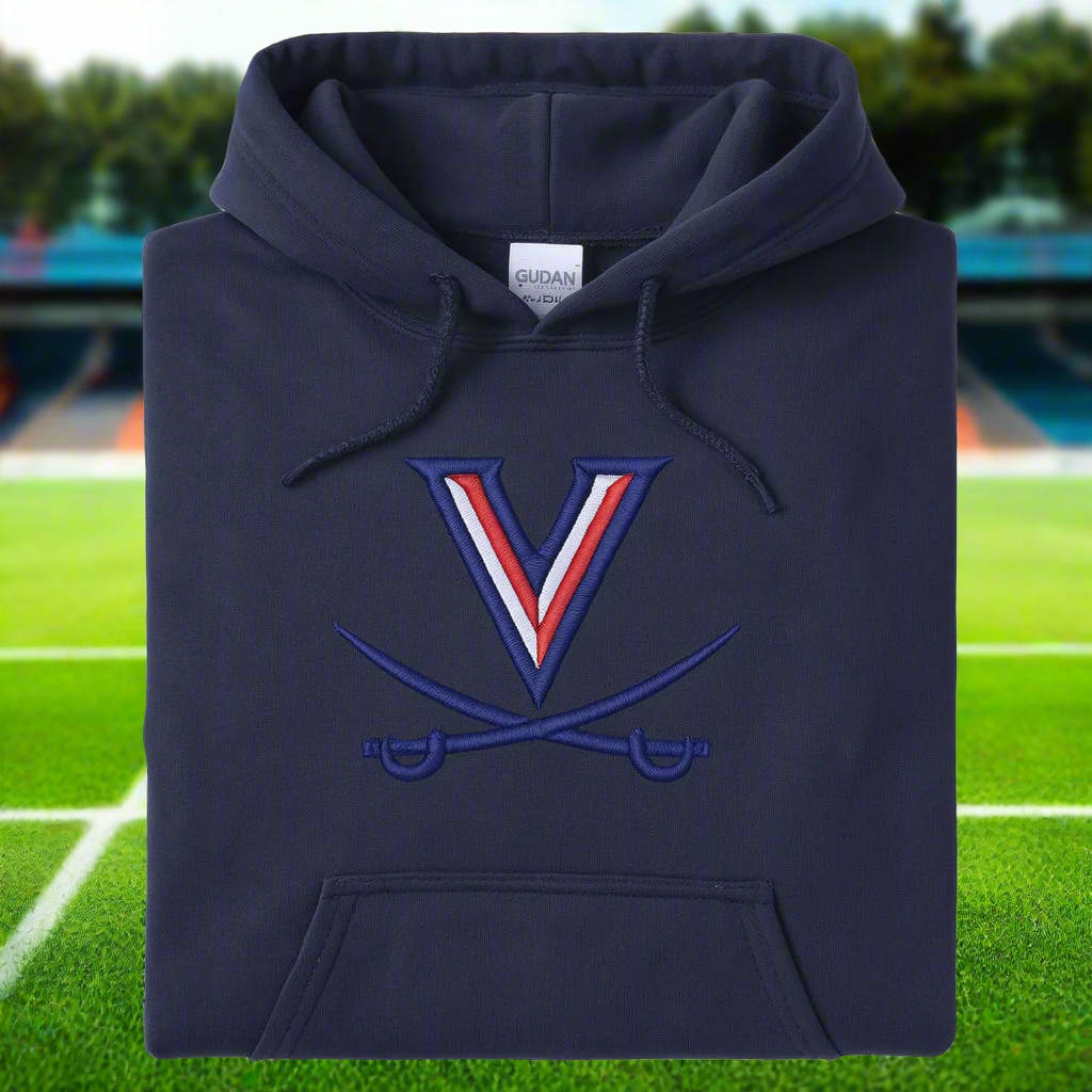 Embroidered VSword Hoodie/Crewneck, Long Sleeve, Classic Fit, Unisex Adult