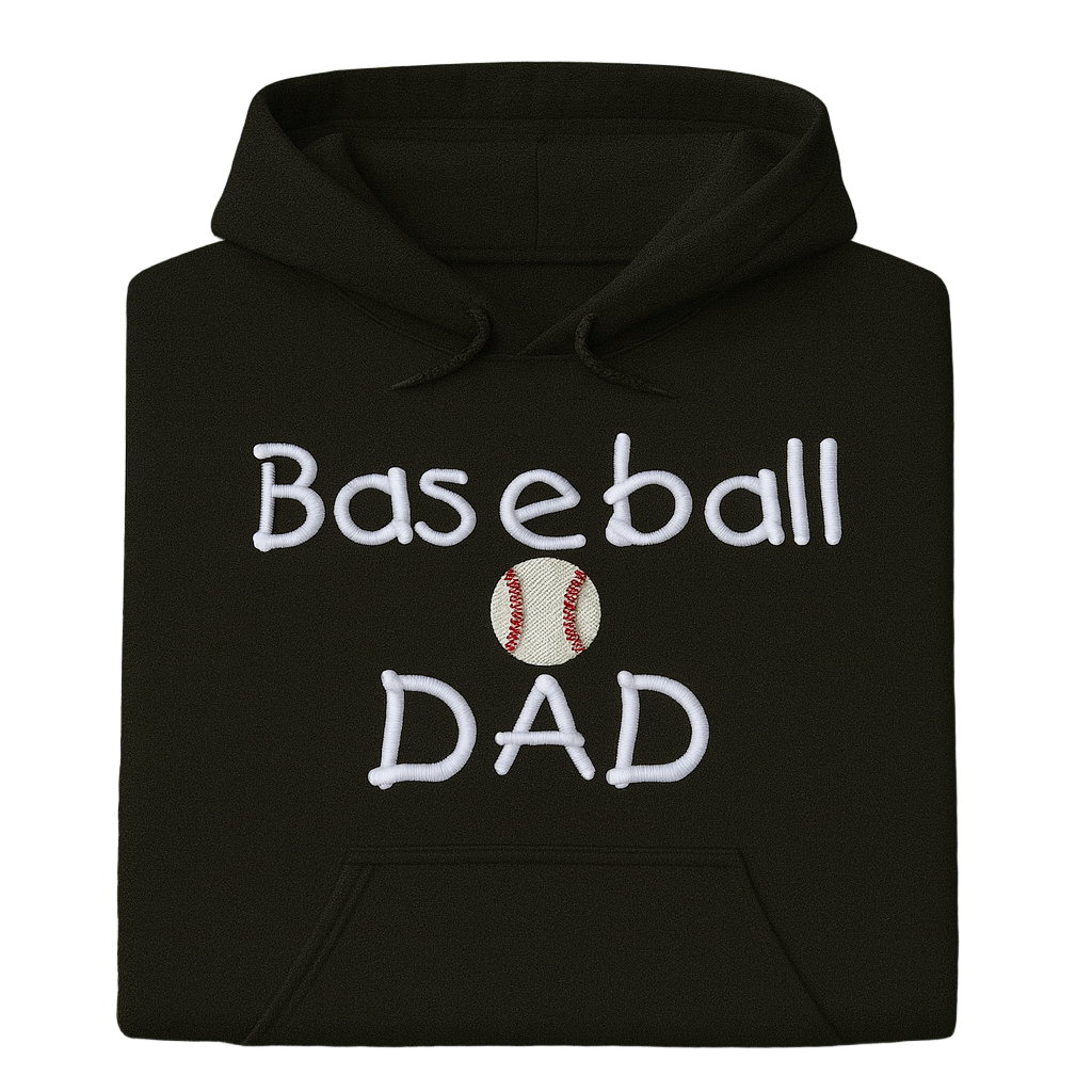 Baseball Dad, Hoodie or Crewneck, Long Sleeve, Classic fit, Adult Male