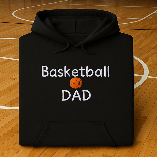 Basketball Dad, Hoodie or Crewneck, Long Sleeve, Classic fit, Adult Male