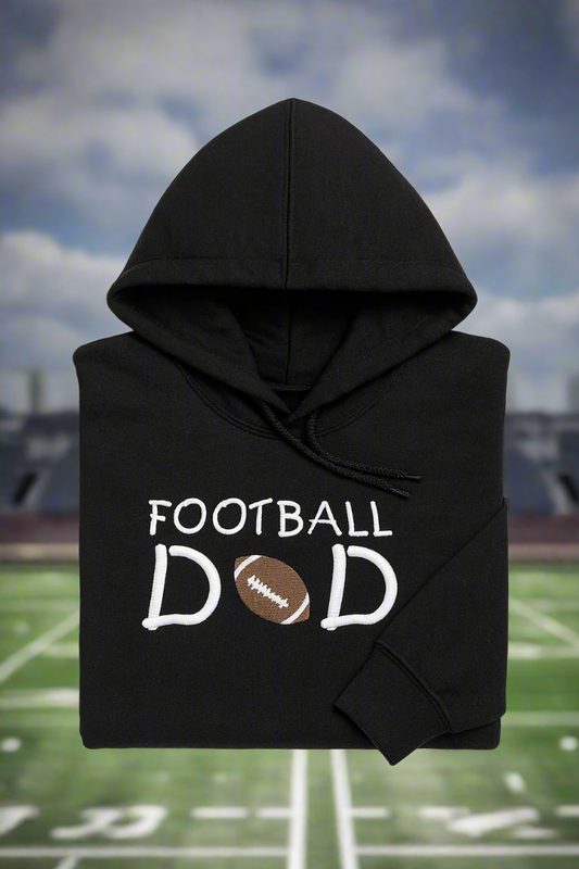 Football Dad, Hoodie or Crewneck, Long Sleeve, Adult, Unisex