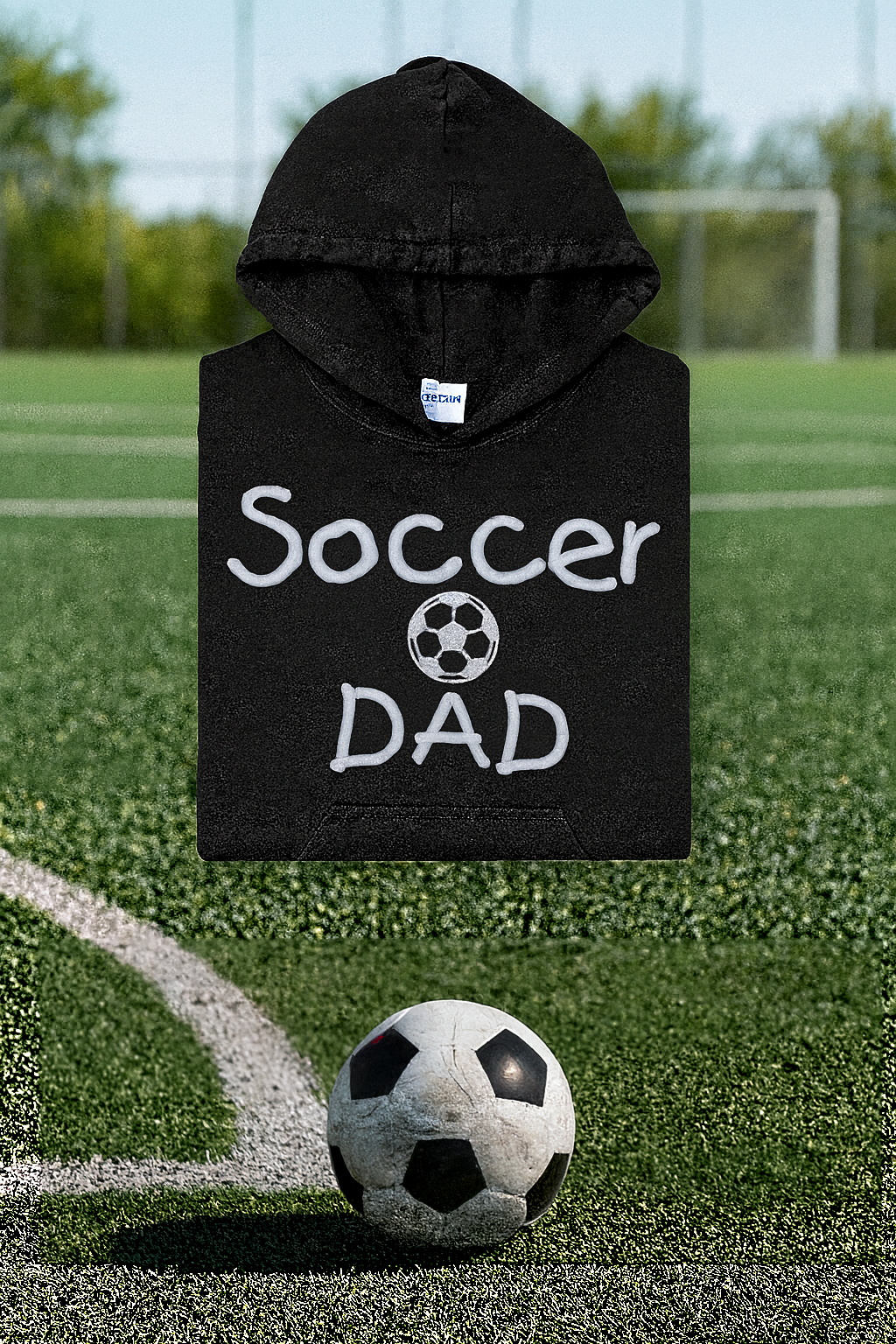 Soccer Dad, Hoodie or Crewneck, Long Sleeve, Classic fit, Adult Male